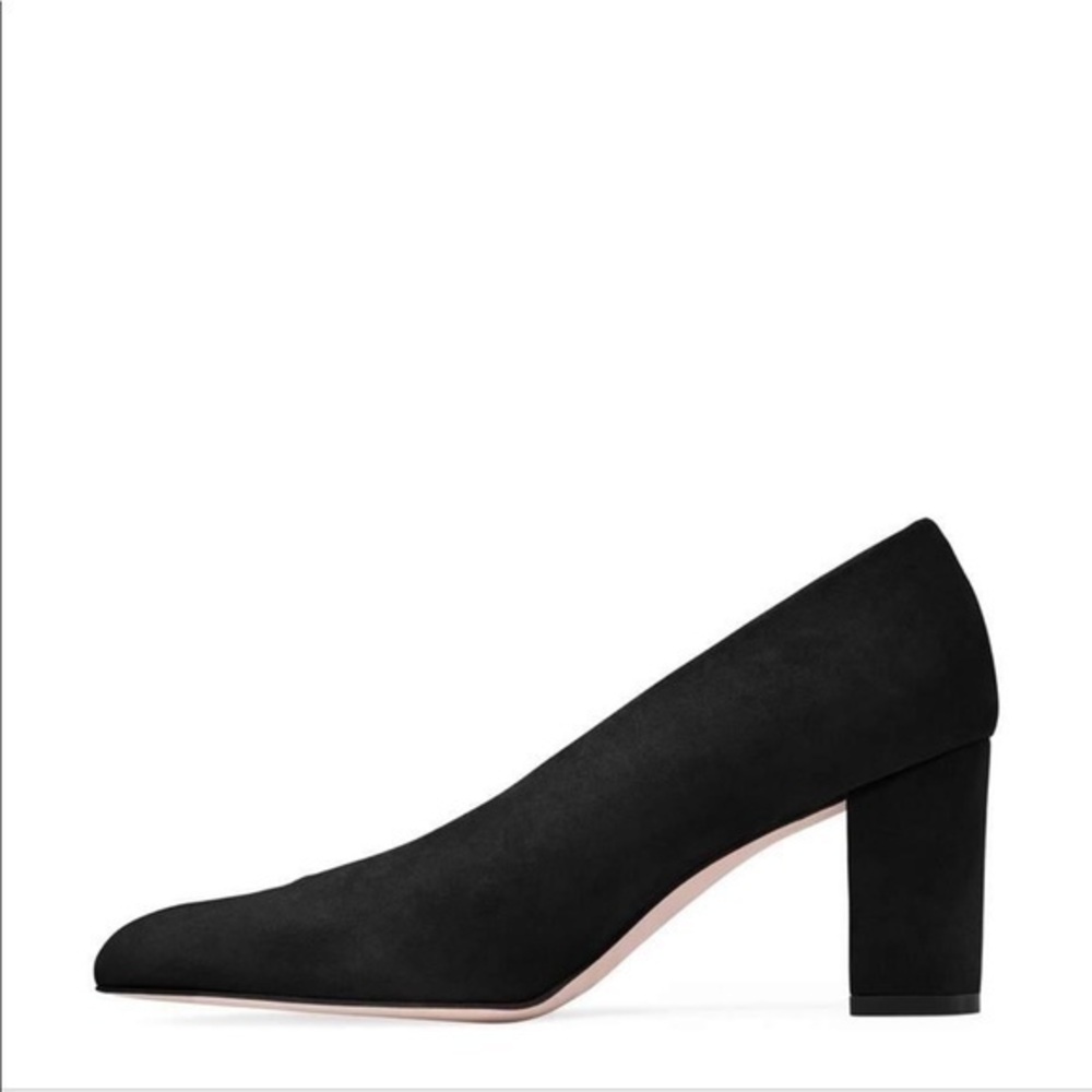 🆕BrandNew Stuart Weitzman Kenna black suede heel
